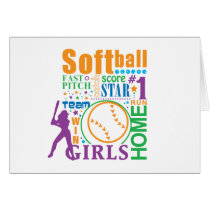 Bourne Softball Greeting Cards