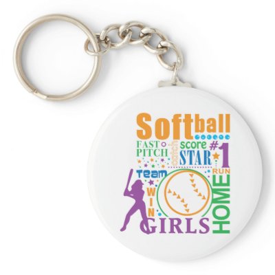 Bourne Softball Key Chains by truetomboy