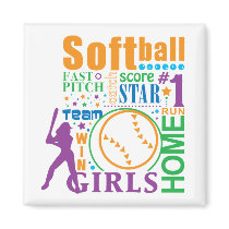 Bourne Softball Refrigerator Magnets
