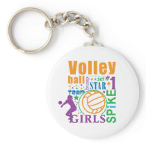 Bourne Volleyball Keychains
