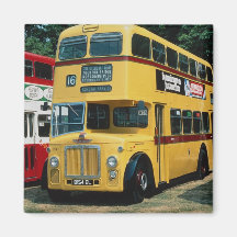 Bournemouth's 154 Leyland on an outing to Southamp Refrigerator Magnets