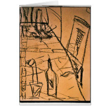 bouteille de dîner cartes de vœux