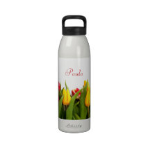 Bouteille de liberté de tulipes