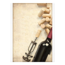 Bouteille de vin invitations personnalisées