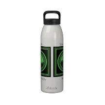 Bouteille verte de liberté d'arbre de Yin Yang