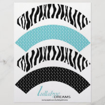 Boutique Chic Boy Cupcake Wrappers 2 Personalized Flyer