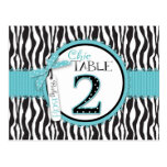 Boutique Chic Boy Table Number Postcard 2