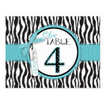 Boutique Chic Boy Table Number Postcard 4