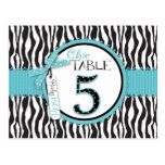 Boutique Chic Boy Table Number Postcard 5