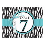 Boutique Chic Boy Table Number Postcard 7
