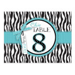 Boutique Chic Boy Table Number Postcard 8