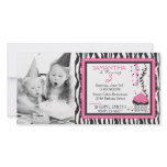 Boutique Chic Cupcake  Invitation Photo Card