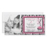 Boutique Chic Cupcake  Invitation Photo Card