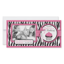 Boutique Chic Cupcake Photo Card