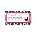 Boutique Chic Girl Address Label B