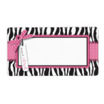 Boutique Chic Girl Name Tag Shipping Label