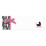 Boutique Chic Girl Skinny Gift Tag Business Card Template