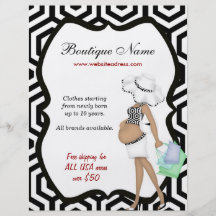 Boutique online flyer