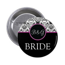 Bouton baroque de jeune mariée d'élégance badges