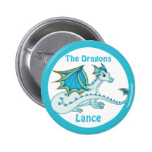 Bouton bleu de dragon pin's