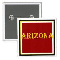 Bouton carré de l'Arizona boutons publicitaires