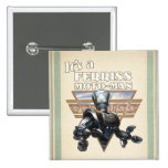 Bouton carré de Moto-Man de Ferriss Badge Avec Épingle