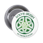 Bouton celtique irlandais de noeud de 100% boutons publicitaires