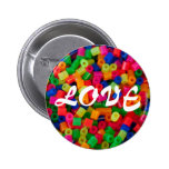 Bouton coloré d'amour boutons publicitaires