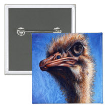 Bouton d'autruche badge