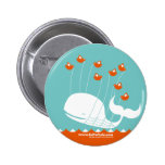 Bouton de baleine d'échouer badges avec agrafe