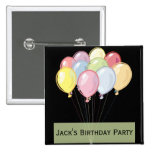Bouton de cadeau d'anniversaire pin's