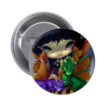 Bouton de "deux Dragonlings mignon" Badge