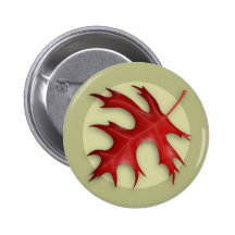 Bouton de feuille de chêne de Pin d'automne Badges