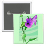 Bouton de fleur pin's avec agrafe