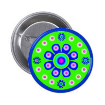Bouton de flower power badges