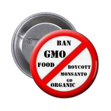 Bouton de GMO d'interdiction Badge