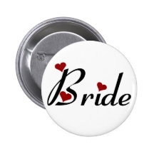 Bouton de jeune mariée badge avec épingle