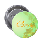 bouton de jeune mariée de mariage, fleurs jaunes d badges avec agrafe