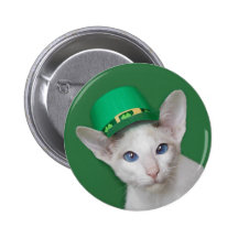 Bouton de jour de Skeezix McCat St Patrick Pin's