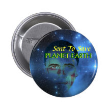 Bouton de la terre de planète d'Obama Badge Avec Épingle