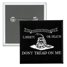 Bouton de "libertaire de vote" de Gadsden Badge Avec Épingle