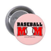 Bouton de maman de base-ball badge avec épingle