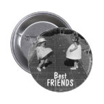 Bouton de meilleurs amis badge avec épingle