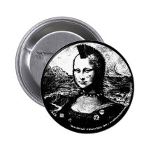 Bouton de Mohawk de Mona Pin's Avec Agrafe
