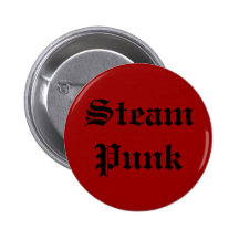 Bouton "de punk de vapeur" badges avec agrafe