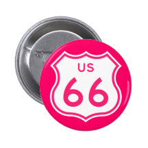 Bouton de roses indien de l'itinéraire 66 badge avec épingle