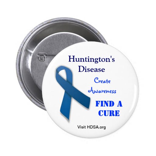 Bouton de soutien de maladie de Huntington Pin's