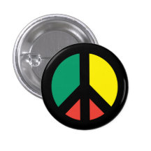 Bouton de symbole de paix de Rasta Badge