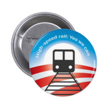 Bouton de train d'Obama Pin's Avec Agrafe