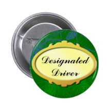 Bouton de vacances d'étiquette d'or de conducteur  badge avec épingle